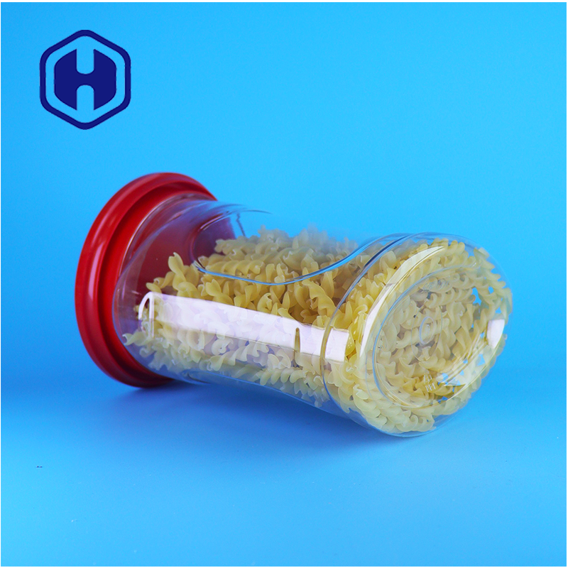Grado alimenticio Jarrón de plástico transparente para hojas de té sueltas Herbal Tea Embalaje PET Fabricante proveedor