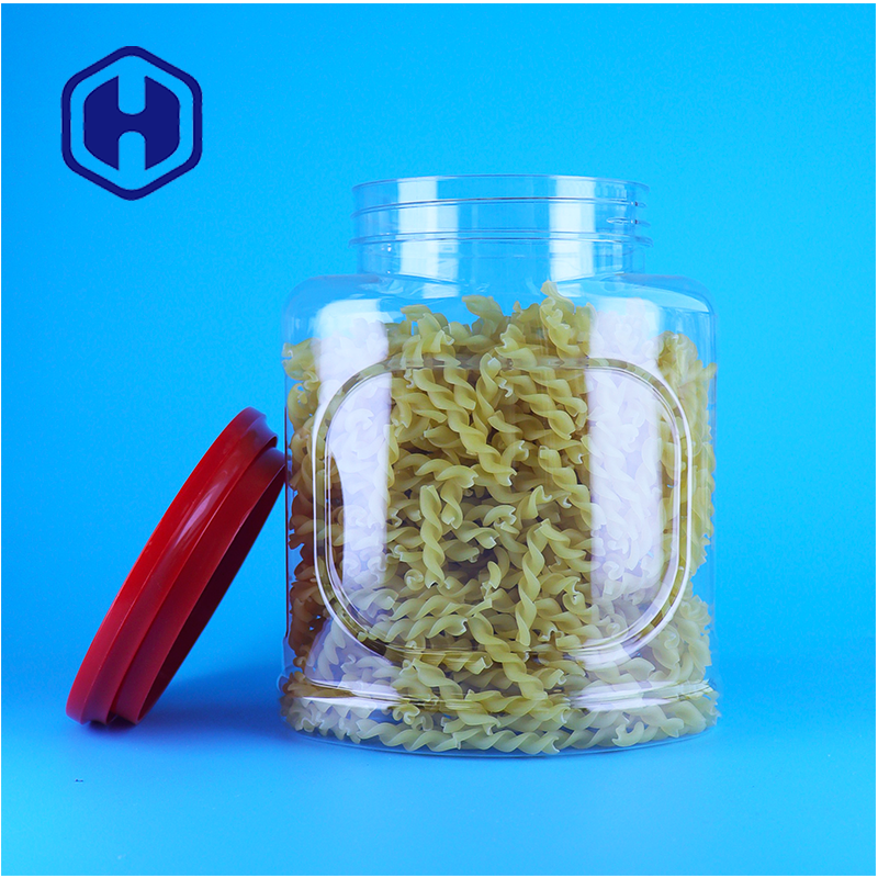 Clear Plastic Snack Jar With Screw Lid Popcorn Packaging Food Container OEM Manufacturer