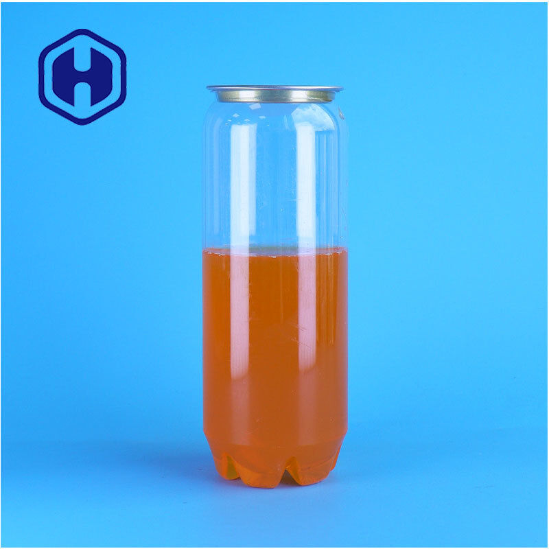 Lata de PET transparente con tapa abierta fácil personalizada para fábrica de botellas de bebidas de embalaje de bebidas proteicas