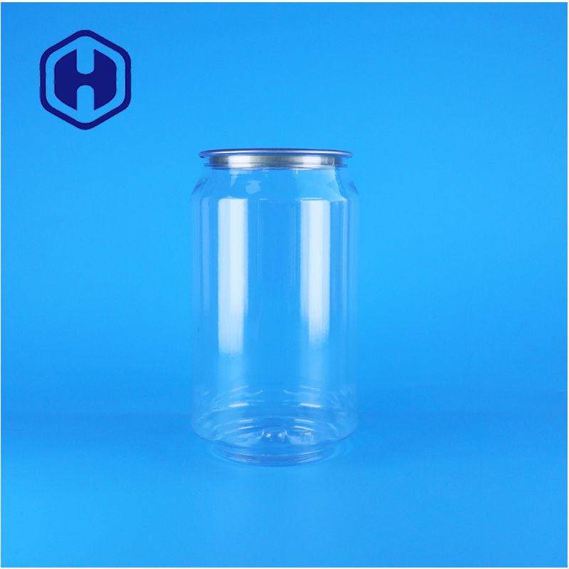 330 ml de lata de plástico PET de tapa fácil y abierta - Jar de embalaje de calidad alimentaria para hornear y bocadillos