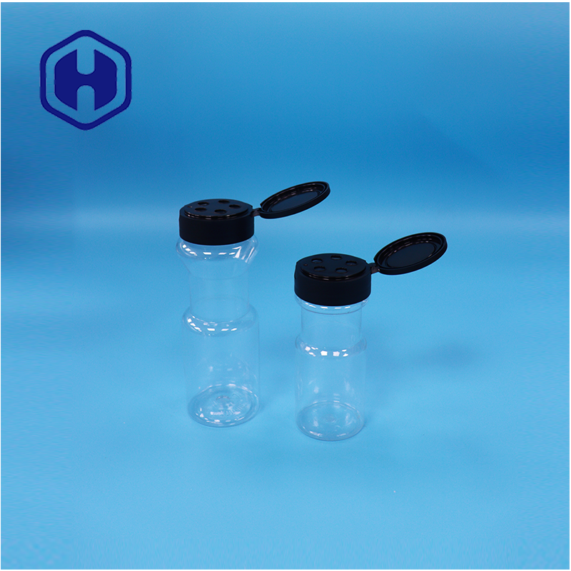 40 mm Flip Top Shaker PET Jar For Seasoning Powder Dried Herbs And Spice Mixes