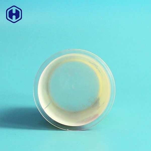 Taza vacía colorida del yogur de la prueba líquida del escape del top de la hoja de la taza del zumo de fruta IML