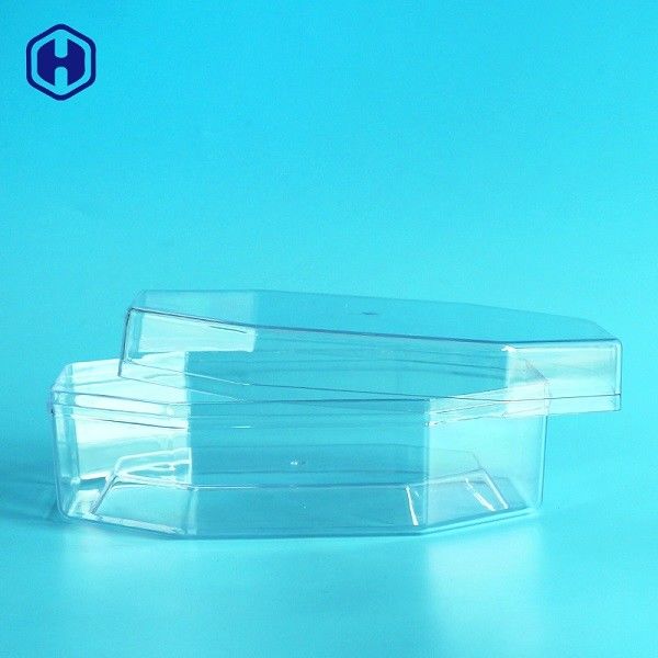 El almacenamiento plástico de la comida del octágono sacude las tortas de chocolate que empaquetan 340ml 12oz