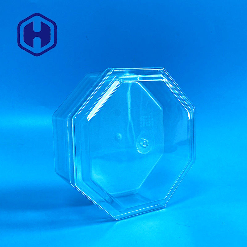 Caja de encargo octagonal del ANIMAL DOMÉSTICO del claro de Cubilose 15oz de la carne de la nuez