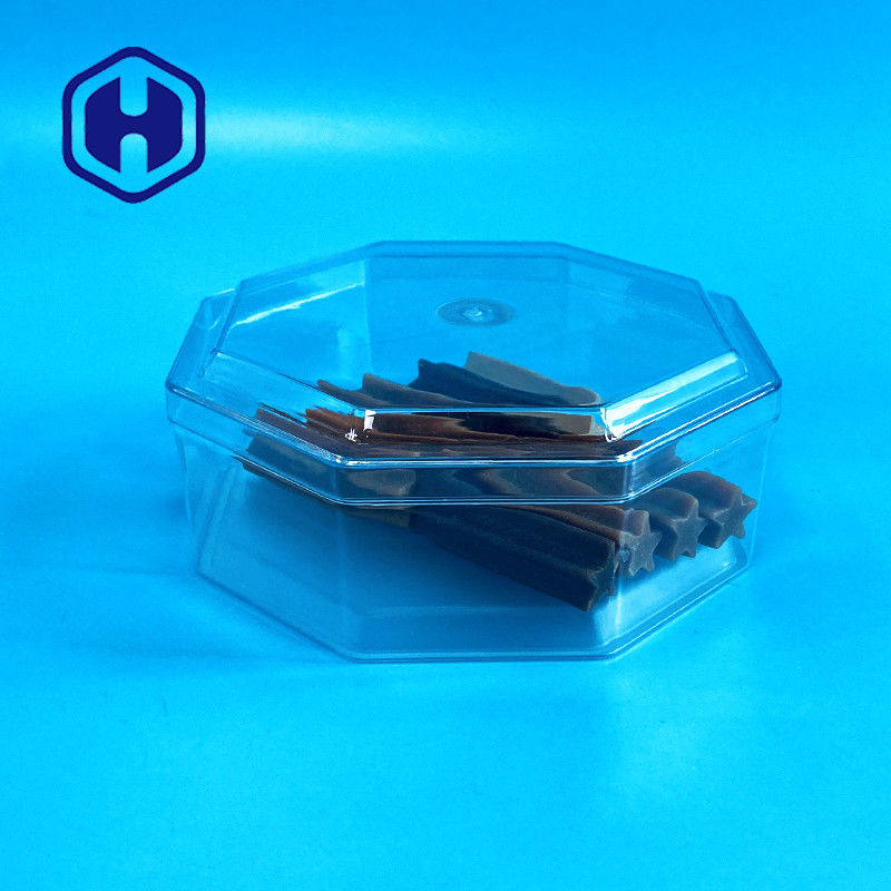 Caja de encargo octagonal del ANIMAL DOMÉSTICO del claro de Cubilose 15oz de la carne de la nuez