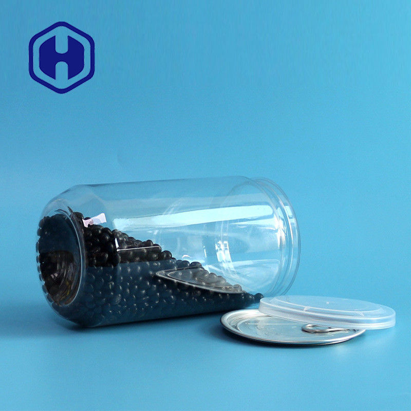 el plástico transparente de 30.7oz 900ml conserva las palomitas crudas orgánicas rectas de las habas de los cacahuetes 307#