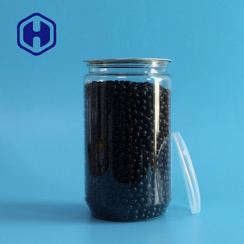 el plástico transparente de 30.7oz 900ml conserva las palomitas crudas orgánicas rectas de las habas de los cacahuetes 307#