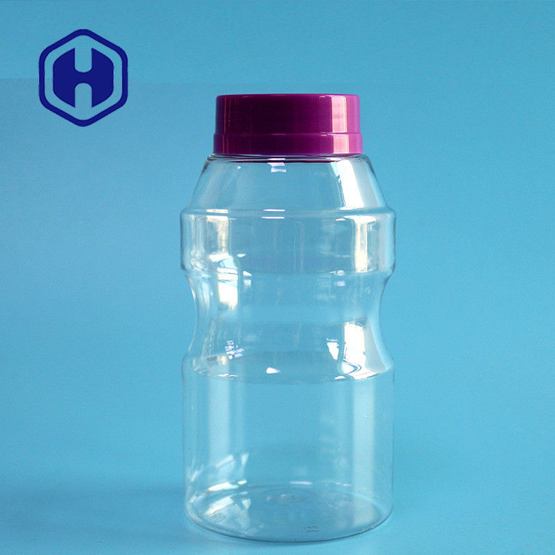 el tarro plástico de la prueba del escape 300ml para las habas del chocolate siembra los pequeños tarros del caramelo del ANIMAL DOMÉSTICO de la boca con la tapa del tornillo