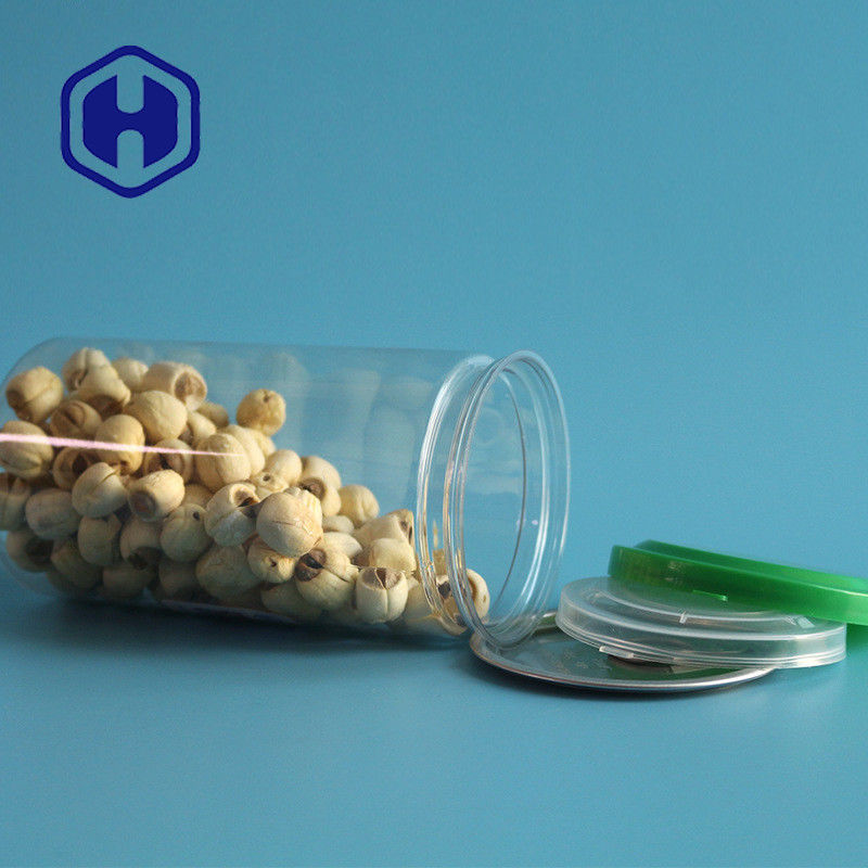 las latas del plástico transparente de 211# 440ml siembran barras de la galleta del chocolate que puede el ANIMAL DOMÉSTICO fácil del extremo abierto