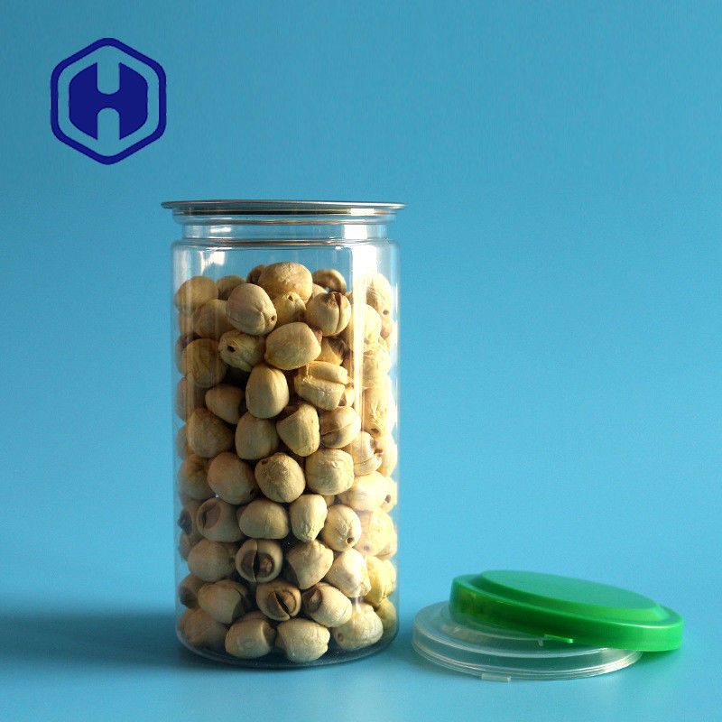 las latas del plástico transparente de 211# 440ml siembran barras de la galleta del chocolate que puede el ANIMAL DOMÉSTICO fácil del extremo abierto