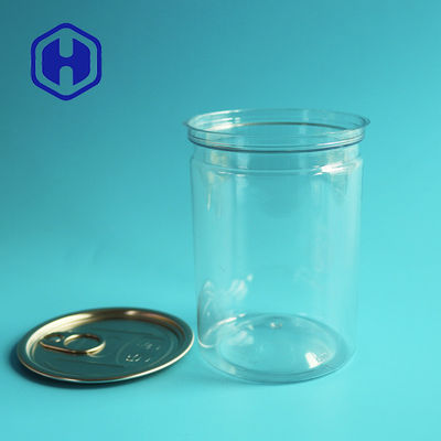 la ronda 350ml que embala la especia plástica conserva el extremo abierto fácil de la hojalata de la salsa