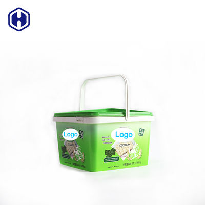 Contenedores de plástico IML duraderos Contenedores de almacenamiento de alimentos de polímero moldeado