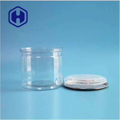 401# Latas cilíndricas de PET resistentes al agua duraderas para envases de alimentos para bocadillos, especias y nueces