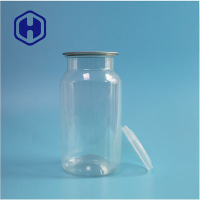 Latas de plástico PET transparentes para alimentos secos y especias con prueba de fugas y diseño fácil de abrir