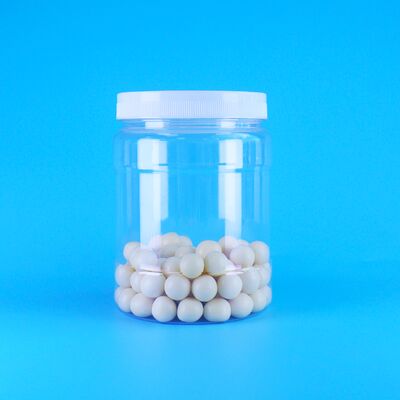 Tarros herméticos de plástico PET transparente para café, caramelos, nueces, sándwiches, galletas, cacahuetes crujientes, tapa