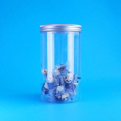 Claras a prueba de fugas de millo galletas de arándano con cáscara semilla de melón redonda tarros de PET tapas de tornillo