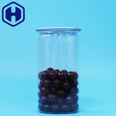 PET transparente de plástico fácil de abrir y sellar bien la lata de embalaje para alimentos y bebidas secos