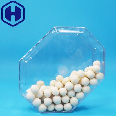 Frutas secas vacías, dulces y nueces galletas de plástico PET caja de embalaje octogonal de grado alimenticio