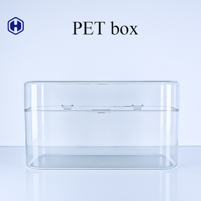 FSSC22000 Certified Large Square PET Box with Flip Top Lid Transparent Premium OEM Wholesale