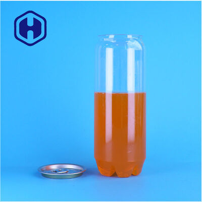 Lata de PET transparente con tapa abierta fácil personalizada para fábrica de botellas de bebidas de embalaje de bebidas proteicas