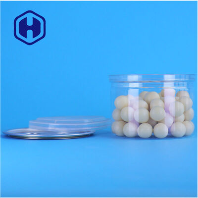 Proveedor personalizado de latas de PET de plástico transparente para gomitas de chocolate, confitería de caramelo de menta